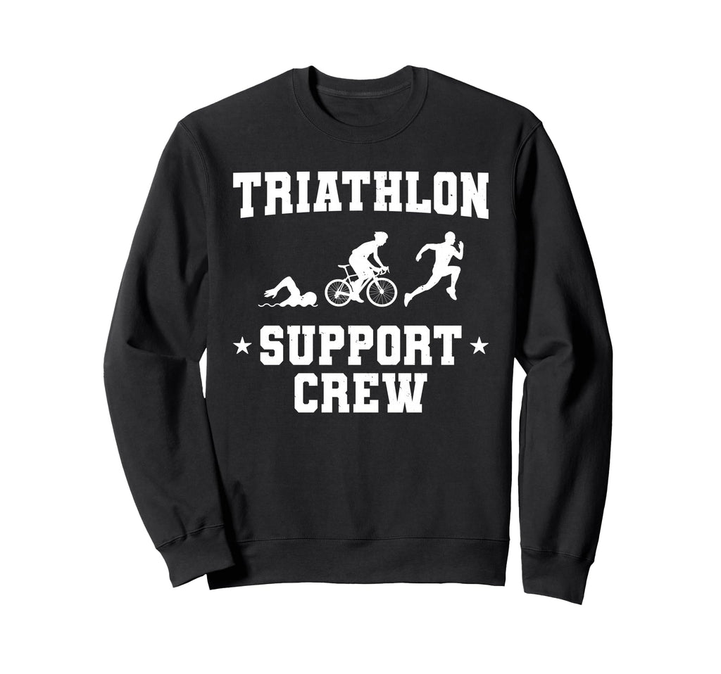 Triathlon Art Swimming Cycling Sweatshirt - Aesthetic Graphic Men Women - T-Shirt, Sweatshirt, Hoodie