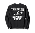 Triathlon Art Swimming Cycling Sweatshirt - Aesthetic Graphic Men Women - T-Shirt, Sweatshirt, Hoodie