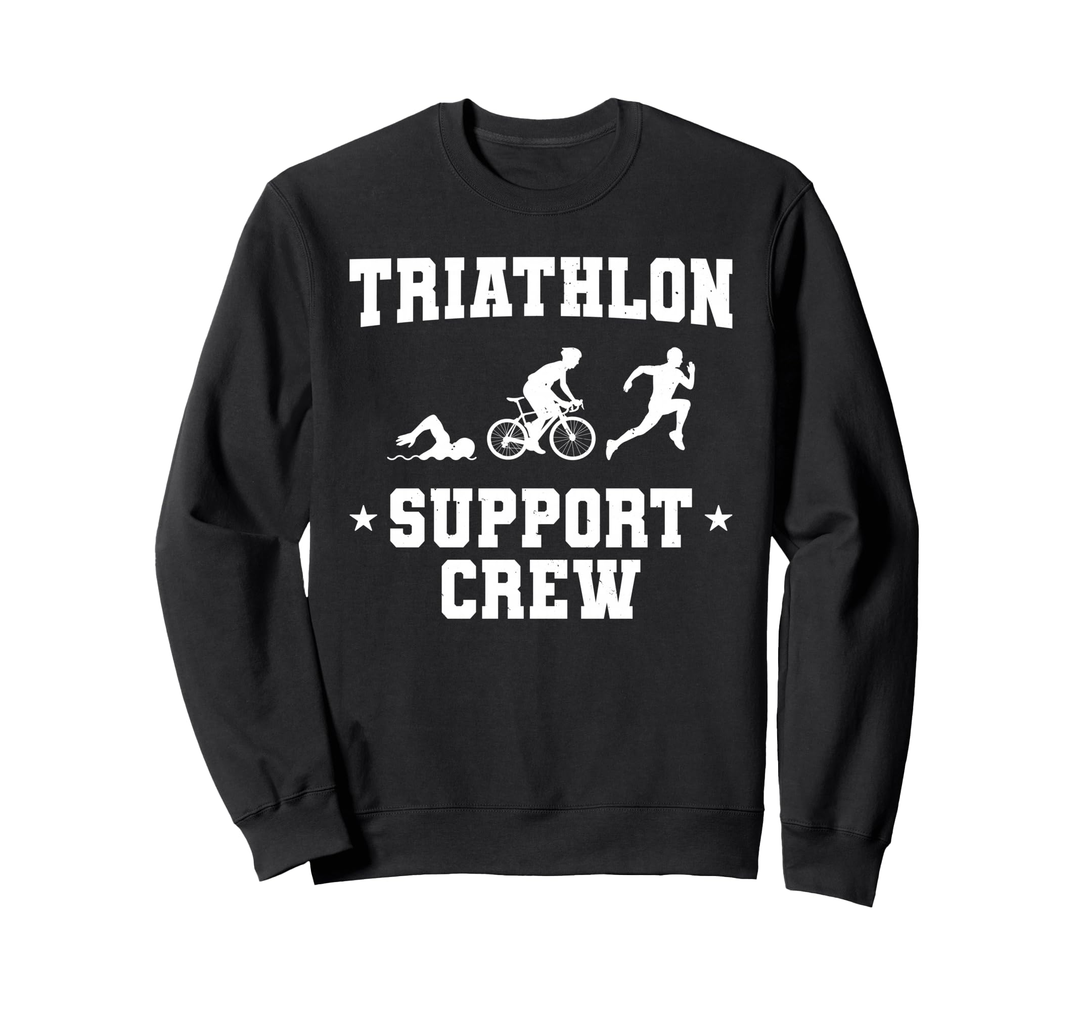Triathlon Art Swimming Cycling Sweatshirt - Aesthetic Graphic Men Women - T-Shirt, Sweatshirt, Hoodie