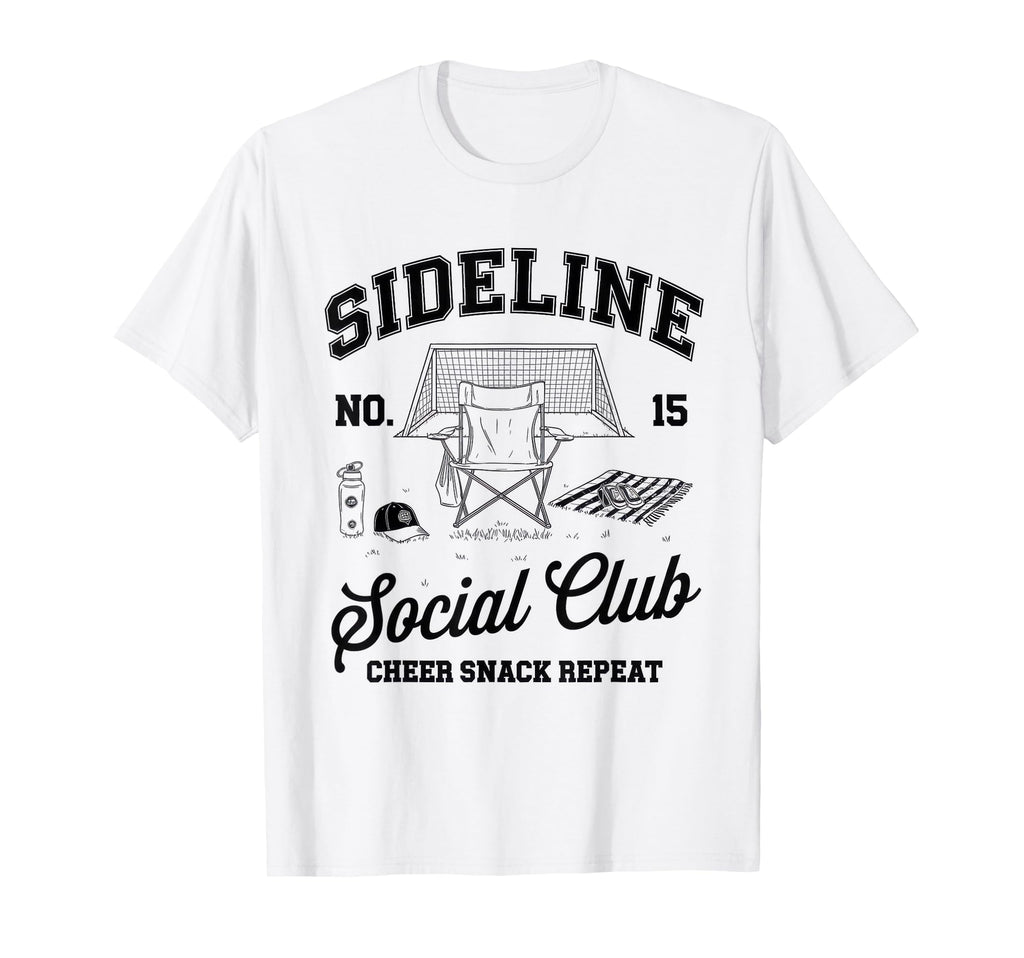 Sideline Social Club Soccer Mom Game T-Shirt - Minimalist Print for Adults - T-Shirt, Sweatshirt, Hoodie