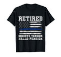 Retired Policeman Funny Sheriff T-Shirt - Casual Everyday Wear Men Women - T-Shirt, Sweatshirt, Hoodie