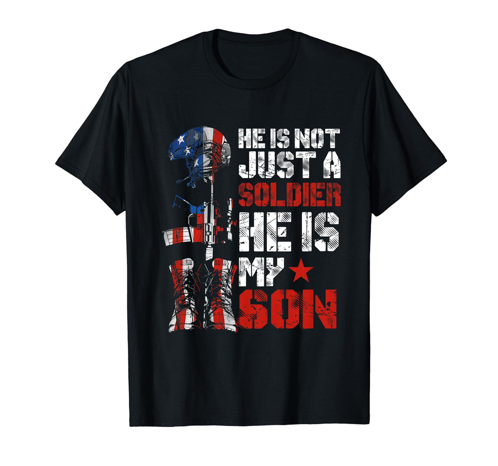 Soldier Son Proud Army Dad Mom Military T-Shirt - Minimalist Print Unisex - T-Shirt, Sweatshirt, Hoodie
