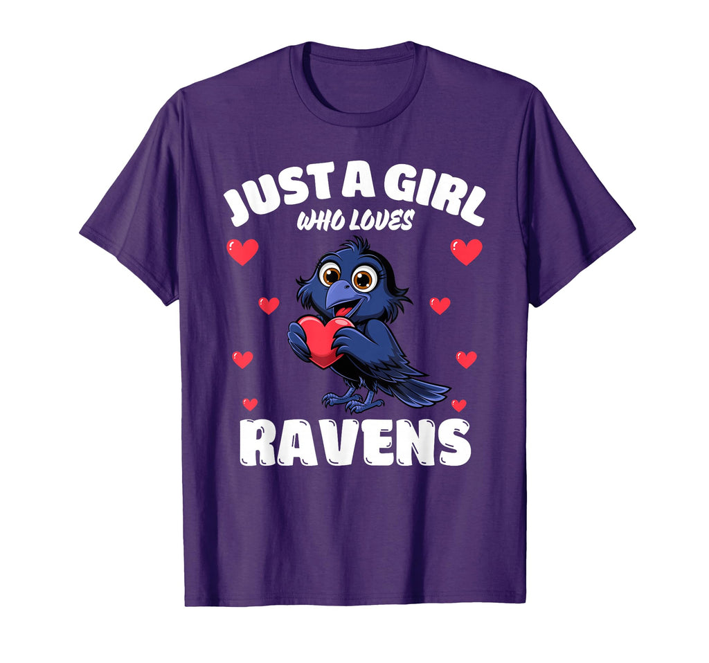 Just Who Loves Ravens Raven Lovers T-Shirt - Aesthetic Graphic Men Women - T-Shirt, Sweatshirt, Hoodie