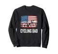 Cycling Dad American Flag Road Bike Sweatshirt - Graphic Print Men Women - T-Shirt, Sweatshirt, Hoodie