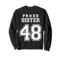 Number 48 Custom Proud Soccer Futbol Sweatshirt - Graphic Print Men Women - T-Shirt, Sweatshirt, Hoodie