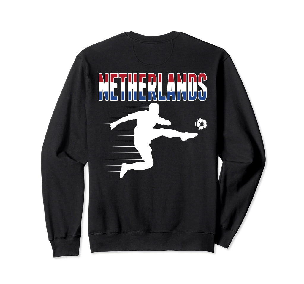 Netherlands Soccer Fans Jersey Sweatshirt - Custom Art Print for Adults - T-Shirt, Sweatshirt, Hoodie