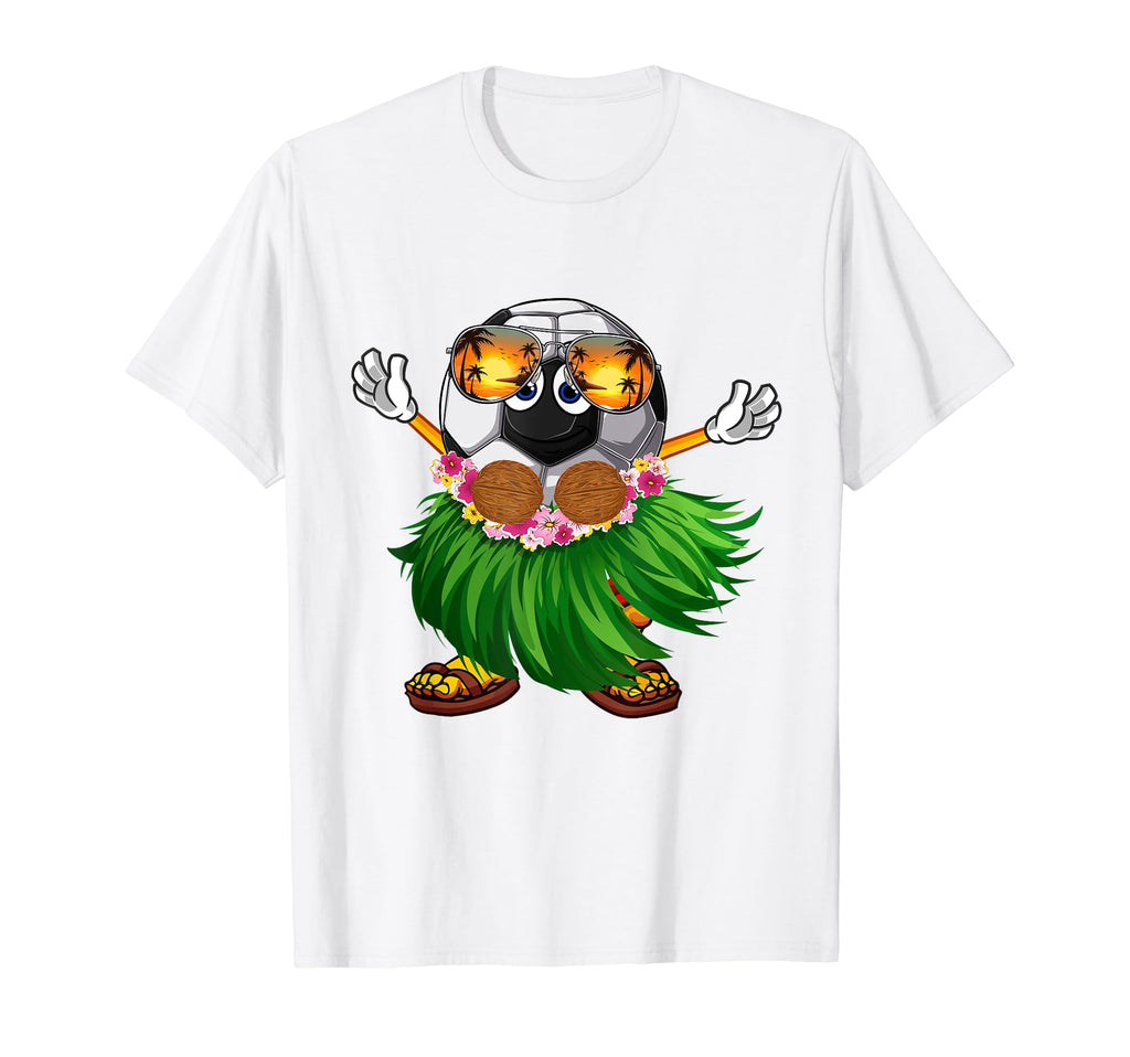 Funny Hawaii Soccer Ball Hawaiian T-Shirt - Fun Novelty Design Men Women - T-Shirt, Sweatshirt, Hoodie