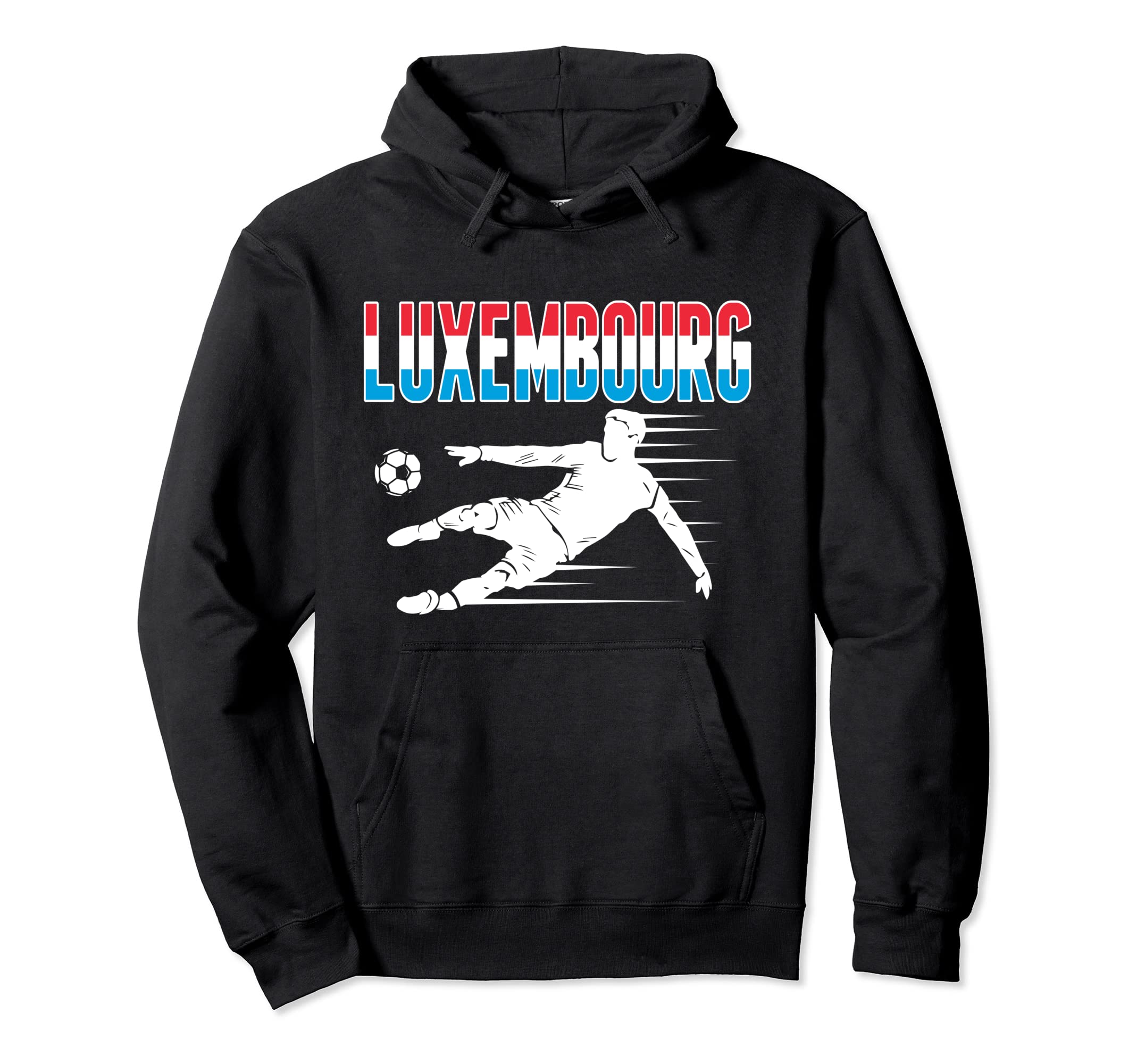 Luxembourg Soccer Fans Jersey Proud Hoodie - Custom Art Print Unisex - T-Shirt, Sweatshirt, Hoodie