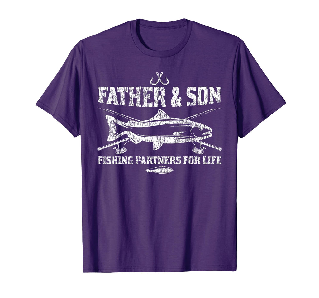 Fishing Partners Life Father And Son T-Shirt - Graphic Print Men Women - T-Shirt, Sweatshirt, Hoodie