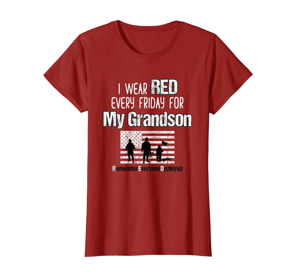 Grandson Red Friday Military American T-Shirt - Unique Graphic Men Women - T-Shirt, Sweatshirt, Hoodie