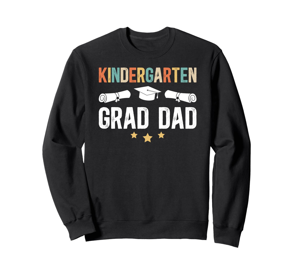 Kindergarten Grad Dad Kindergarten Sweatshirt - Minimalist Print Men Women - T-Shirt, Sweatshirt, Hoodie