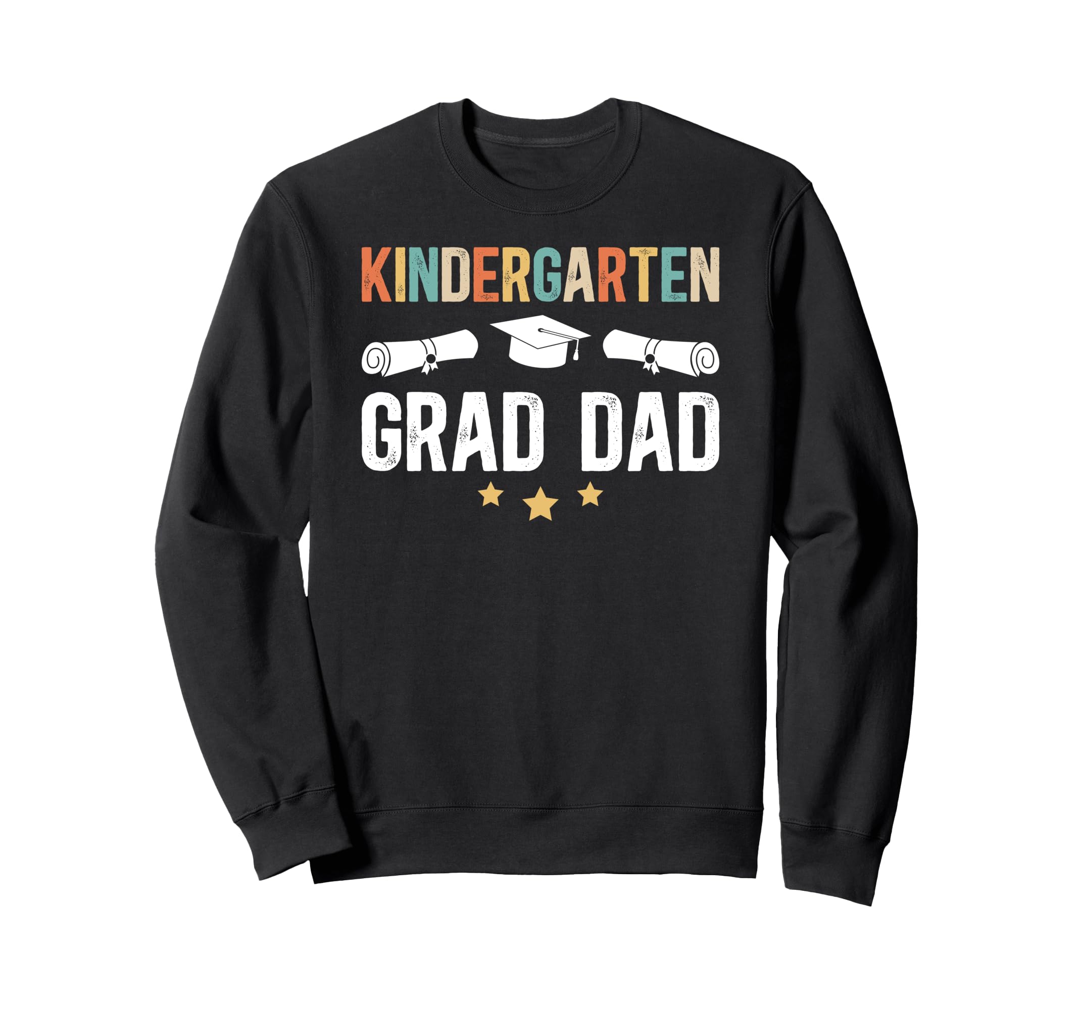 Kindergarten Grad Dad Kindergarten Sweatshirt - Minimalist Print Men Women - T-Shirt, Sweatshirt, Hoodie