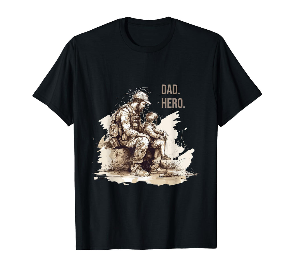 Dad Grandpa Veteran Veterans T-Shirt - Casual Everyday Wear Unisex - T-Shirt, Sweatshirt, Hoodie