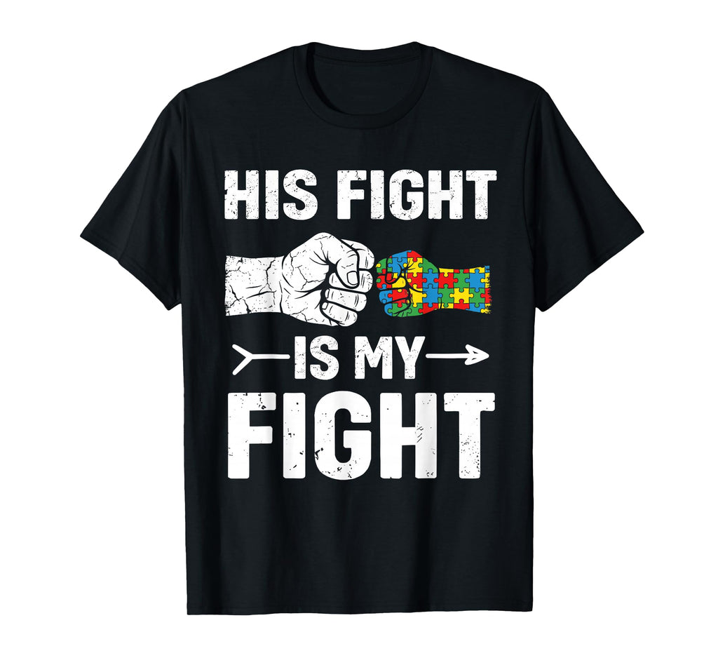 Fight Autism Awareness Dad Mom Parent T-Shirt - Graphic Print Men Women - T-Shirt, Sweatshirt, Hoodie