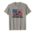 Cycling Dad American Flag Road Bike T-Shirt - Graphic Print Men Women - T-Shirt, Sweatshirt, Hoodie