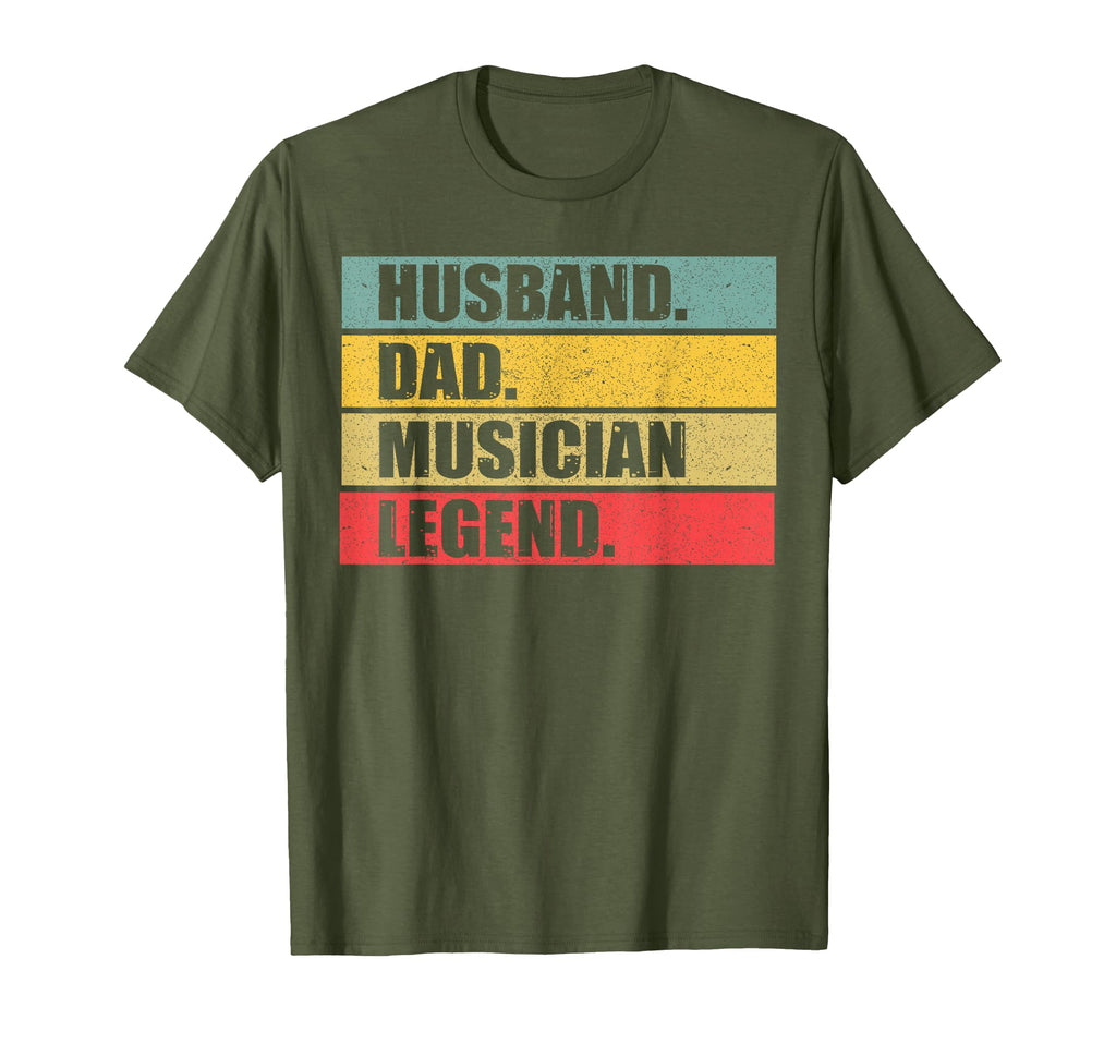 Husband Dad Musician Music Fathers Day T-Shirt - Novelty Apparel Unisex - T-Shirt, Sweatshirt, Hoodie
