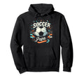 Soccer Papa Family Matching Dad Fathers Day Hoodie - Graphic Print Unisex - T-Shirt, Sweatshirt, Hoodie