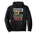 Husband Dad Bearded Legend Father Hoodie - Aesthetic Graphic for Adults - T-Shirt, Sweatshirt, Hoodie