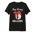 Busy Raising Ballers Funny Football T-Shirt - Custom Art Print Men Women - T-Shirt, Sweatshirt, Hoodie