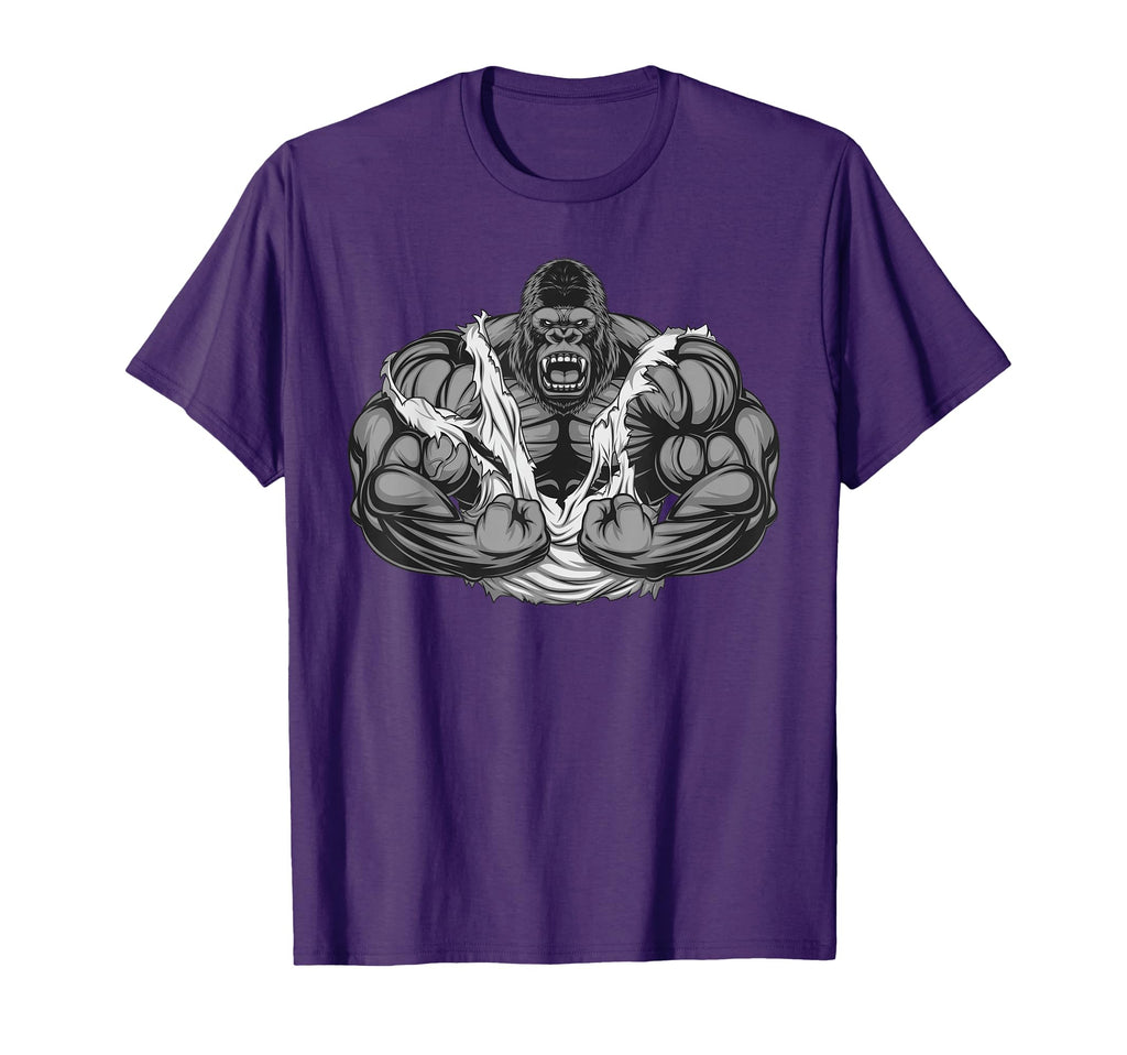 Muscle Gorilla Fitness Workout Gym T-Shirt - Unique Graphic Men Women - T-Shirt, Sweatshirt, Hoodie