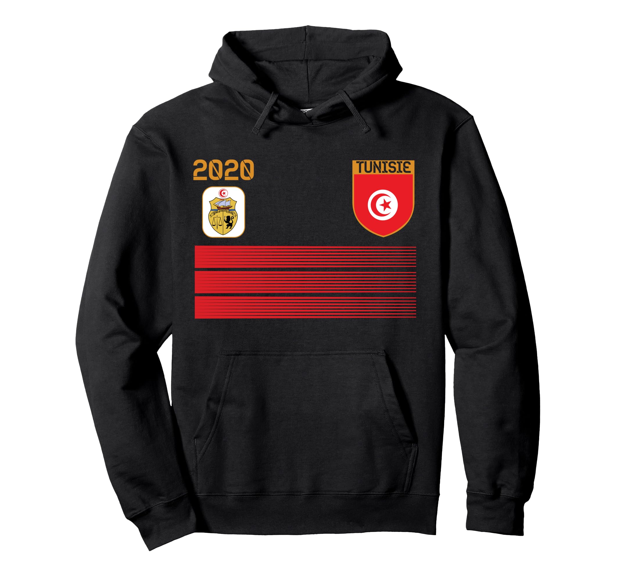 Tunisia Football Jersey 2020 Tunisia Hoodie - Graphic Print for Adults - T-Shirt, Sweatshirt, Hoodie