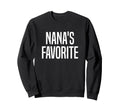 Nanas Favorite Grandchild Sweatshirt - Custom Art Print Unisex - T-Shirt, Sweatshirt, Hoodie