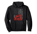 Semi Truck Trucking 4Th July Trucker Dad Hoodie - Minimalist Print Unisex - T-Shirt, Sweatshirt, Hoodie