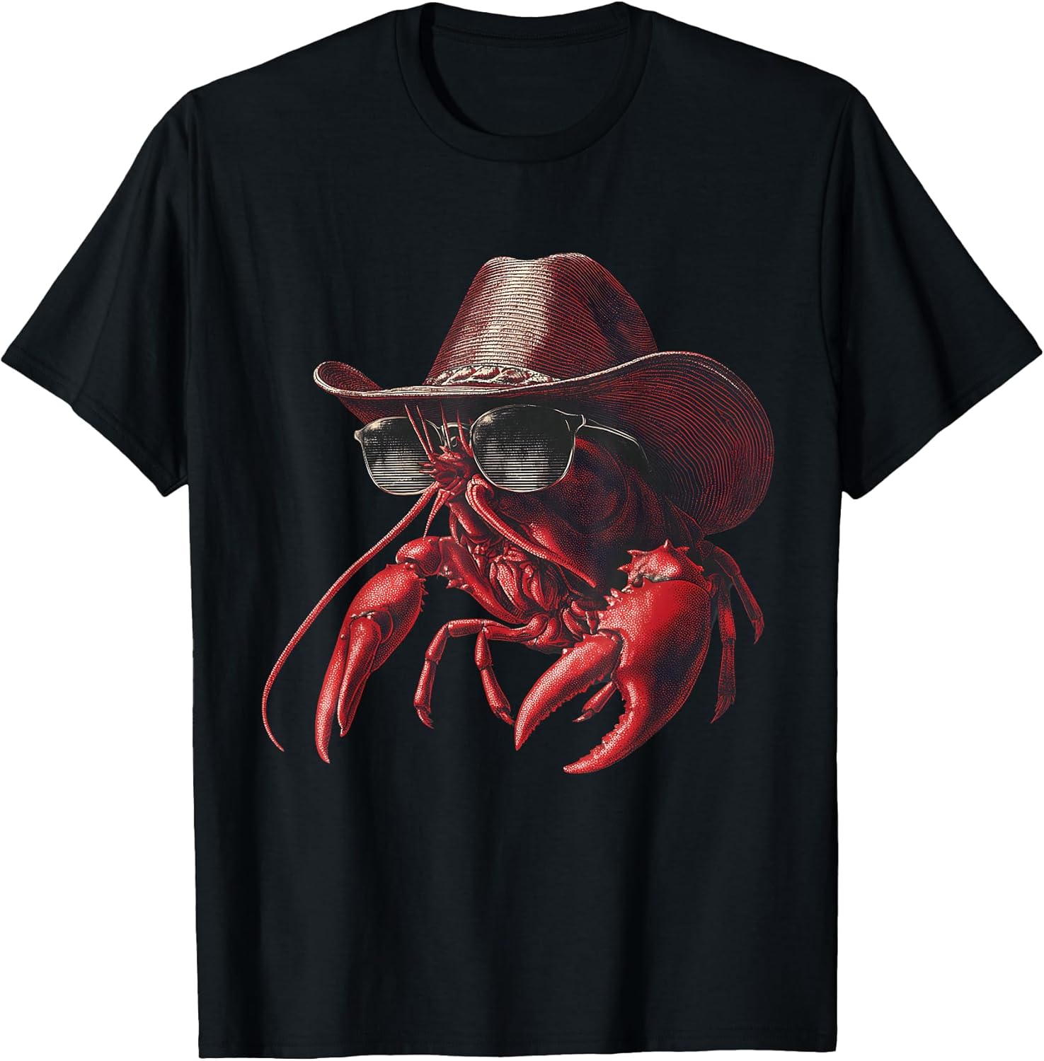 Yee Claw Cowboy Lobster Funny Western Country - Adult & Kids T-Shirts, Sweatshirts & Hoodies apparel design preview 1