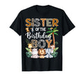 Sister Birthday Safari Jungle Bday Party T-Shirt - Unique Graphic Men Women - T-Shirt, Sweatshirt, Hoodie