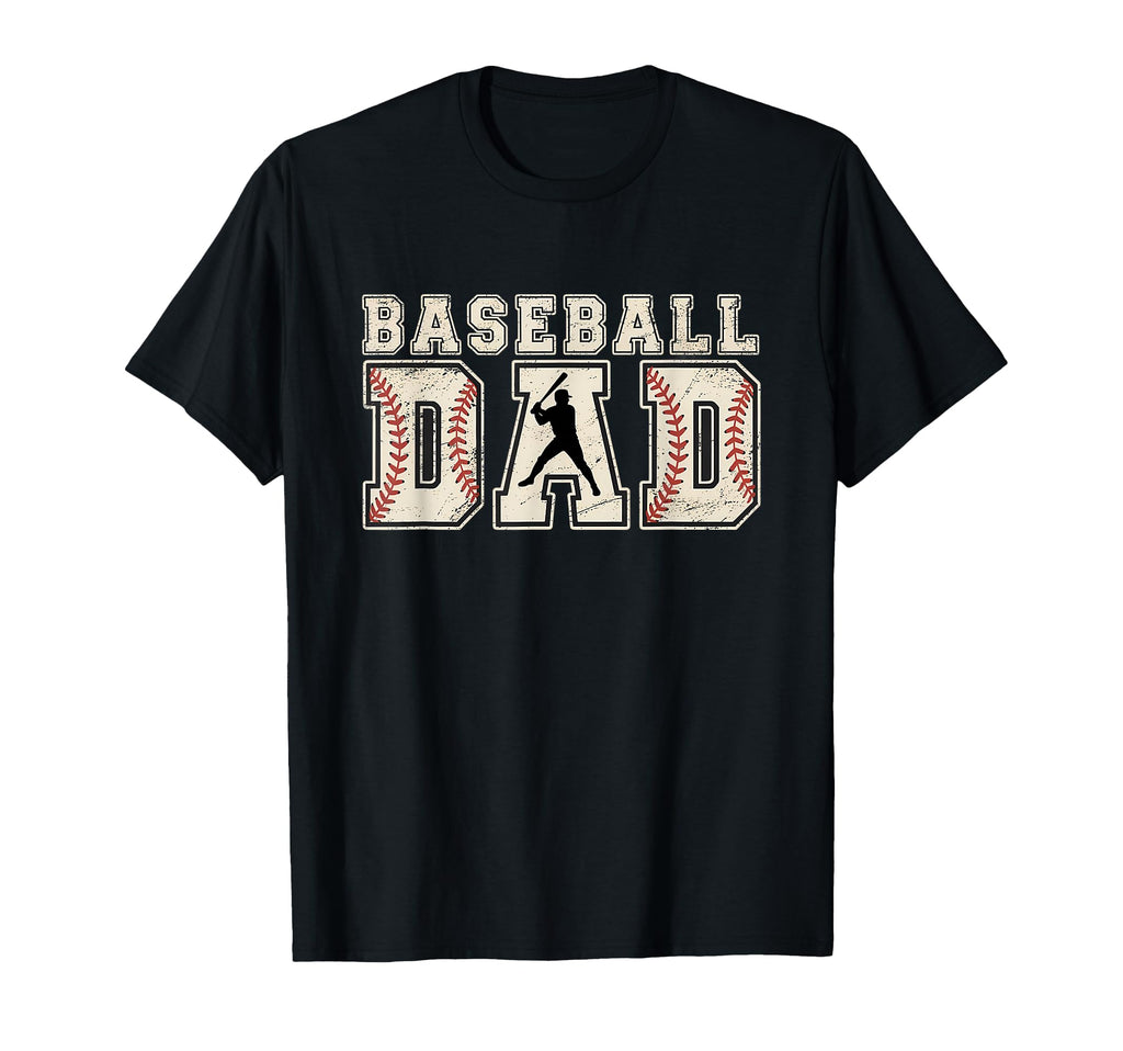 Baseball Dad Lettering Baseball T-Shirt - Minimalist Print for Adults - T-Shirt, Sweatshirt, Hoodie