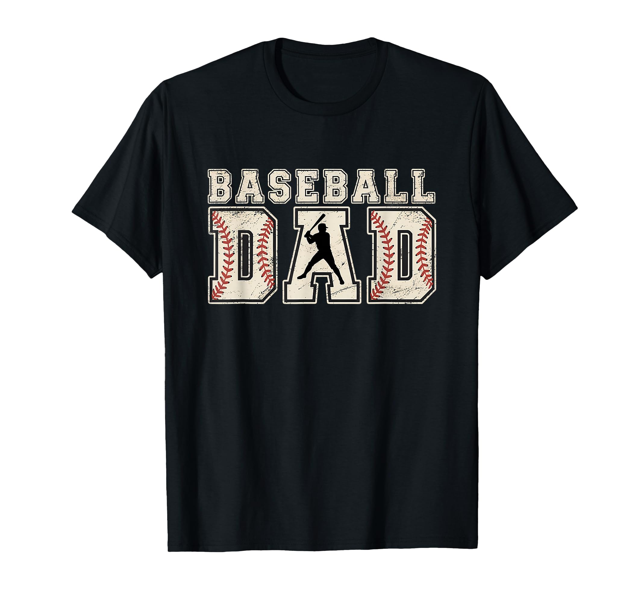 Baseball Dad Lettering Baseball T-Shirt - Minimalist Print for Adults - T-Shirt, Sweatshirt, Hoodie