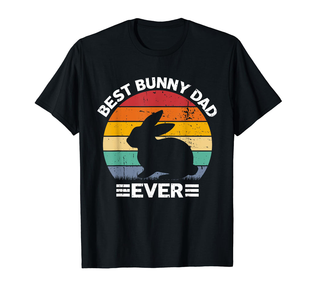 Best Bunny Dad Ever Rabbit Lover T-Shirt - Minimalist Print Men Women - T-Shirt, Sweatshirt, Hoodie
