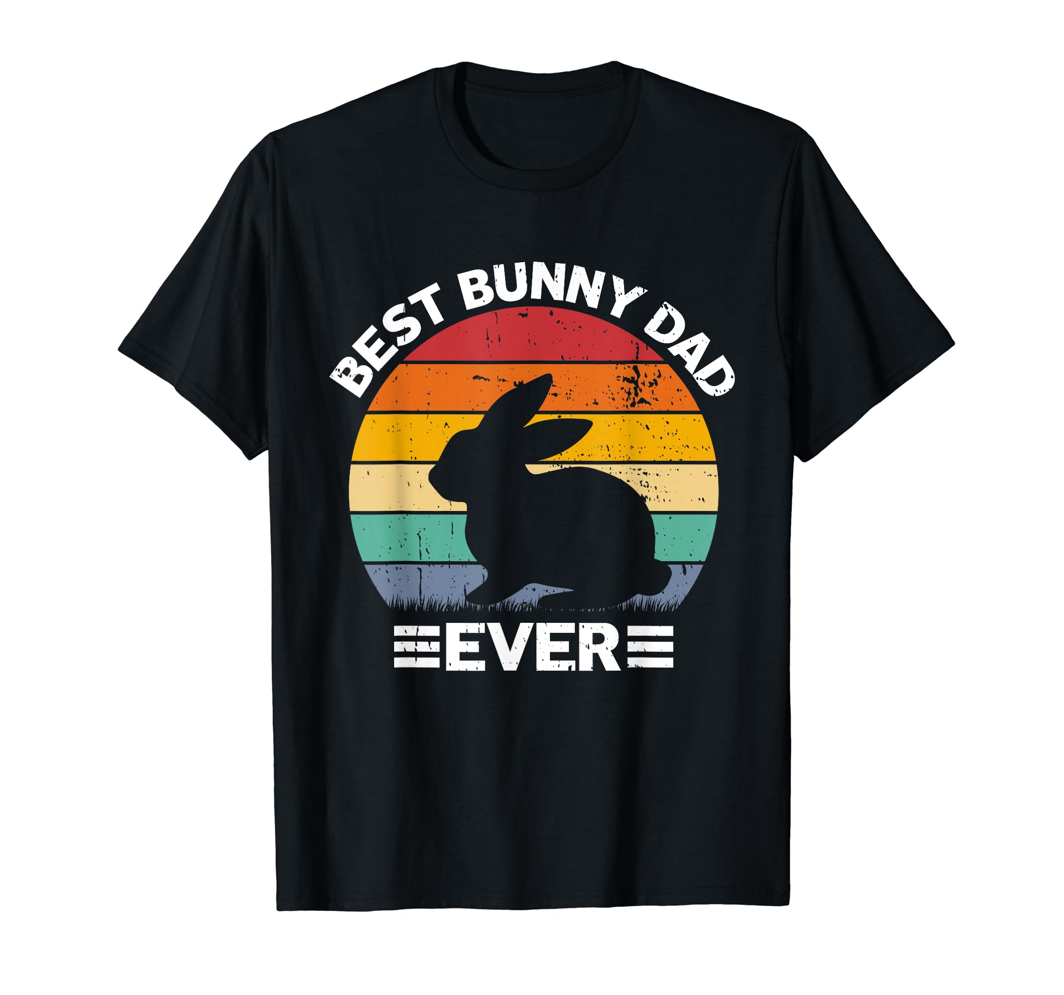 Best Bunny Dad Ever Rabbit Lover T-Shirt - Minimalist Print Men Women - T-Shirt, Sweatshirt, Hoodie