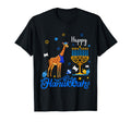 Happy Hanukkah Giraffe Wearing T-Shirt - Fun Novelty Design for Adults - T-Shirt, Sweatshirt, Hoodie