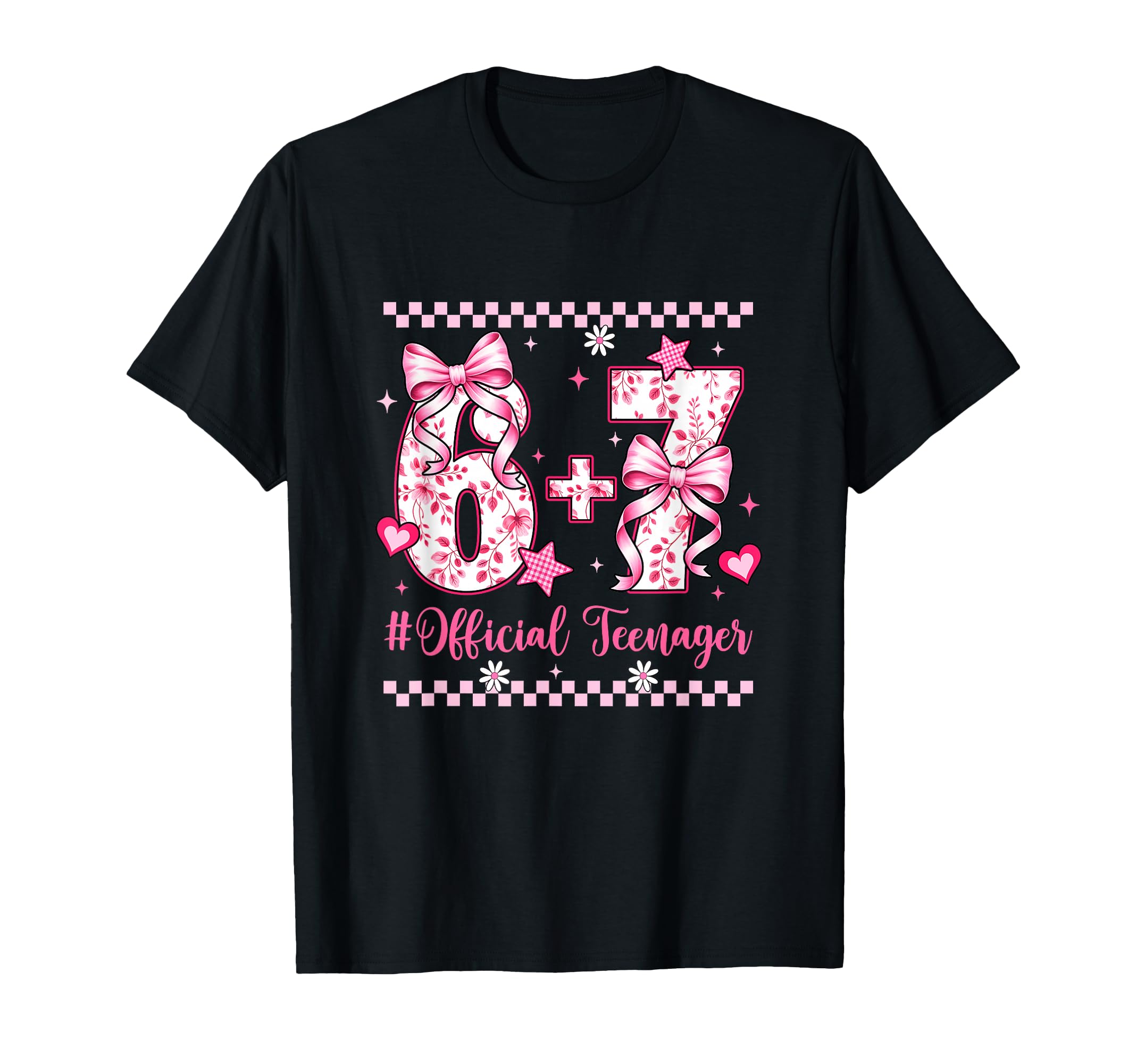 13Th Birthday 13 Years Teenager Six T-Shirt - Custom Art Print for Adults - T-Shirt, Sweatshirt, Hoodie