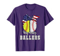Busy Raising Ballers Softball Baseball T-Shirt - Novelty Apparel Men Women - T-Shirt, Sweatshirt, Hoodie