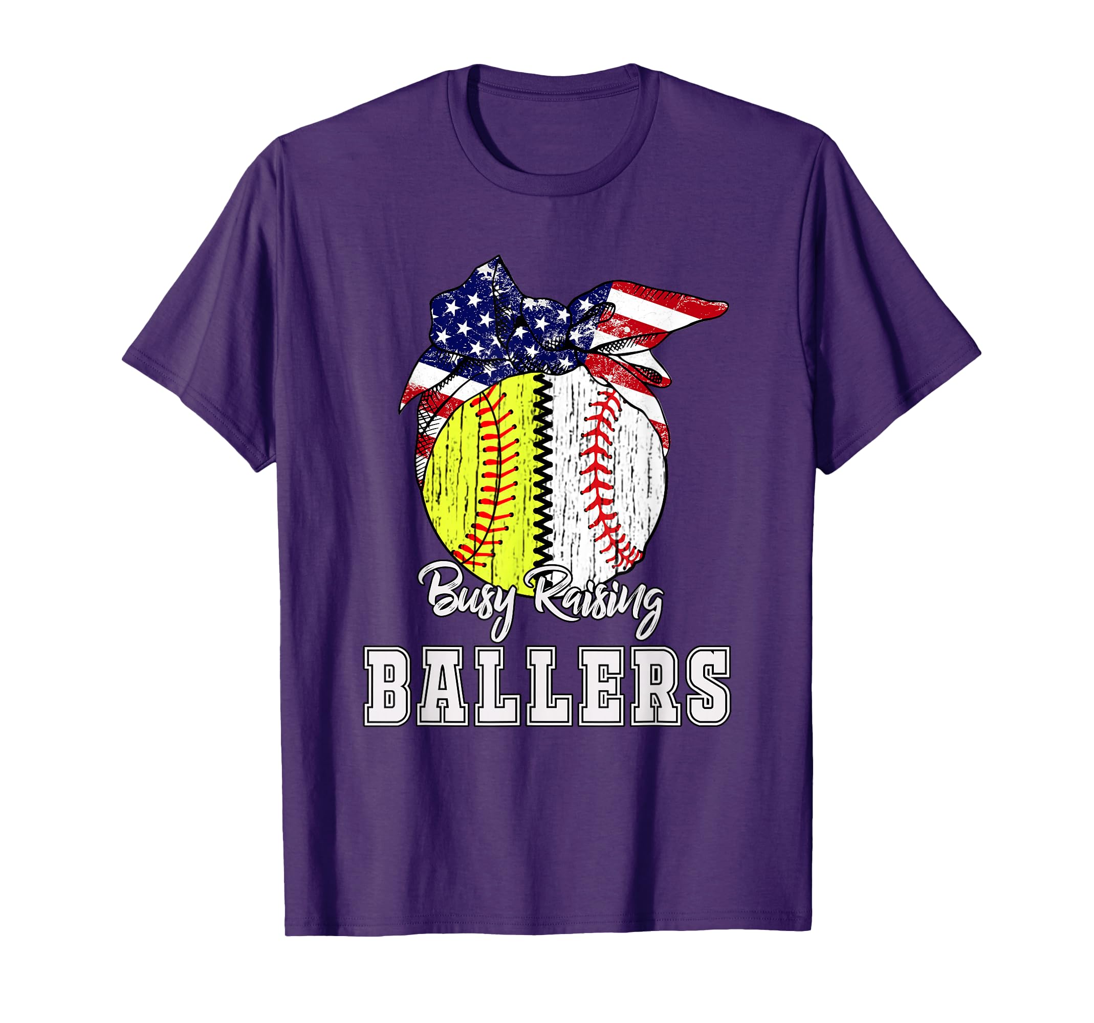 Busy Raising Ballers Softball Baseball T-Shirt - Novelty Apparel Men Women - T-Shirt, Sweatshirt, Hoodie