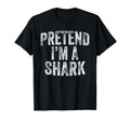 Pretend Im Shark Costume Family Lazy T-Shirt - Streetwear Style for Adults - T-Shirt, Sweatshirt, Hoodie