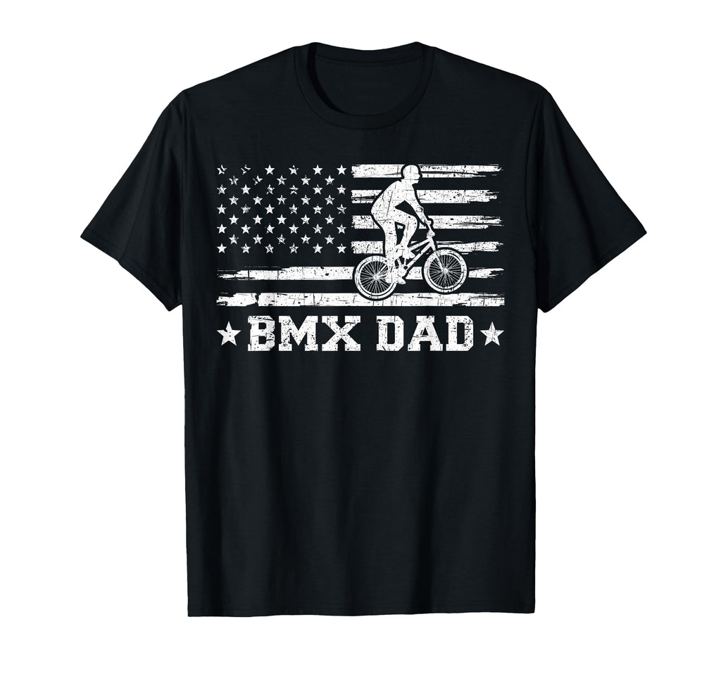 Bmx Bike Rider American Flag Bmx Dad T-Shirt - Streetwear Style Unisex - T-Shirt, Sweatshirt, Hoodie