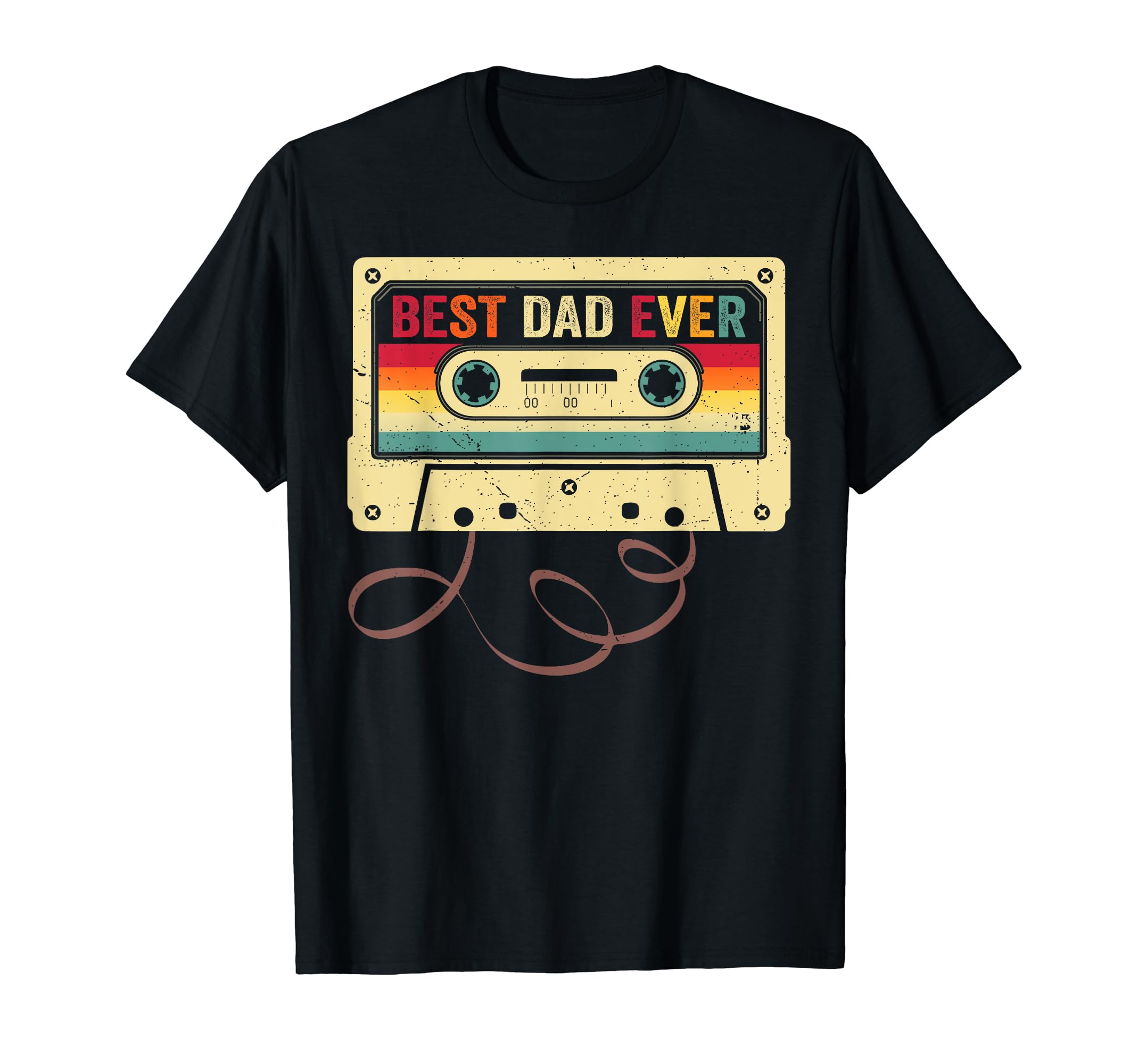 Best Dad Ever 80S Cassette Tape T-Shirt - Aesthetic Graphic for Adults - T-Shirt, Sweatshirt, Hoodie