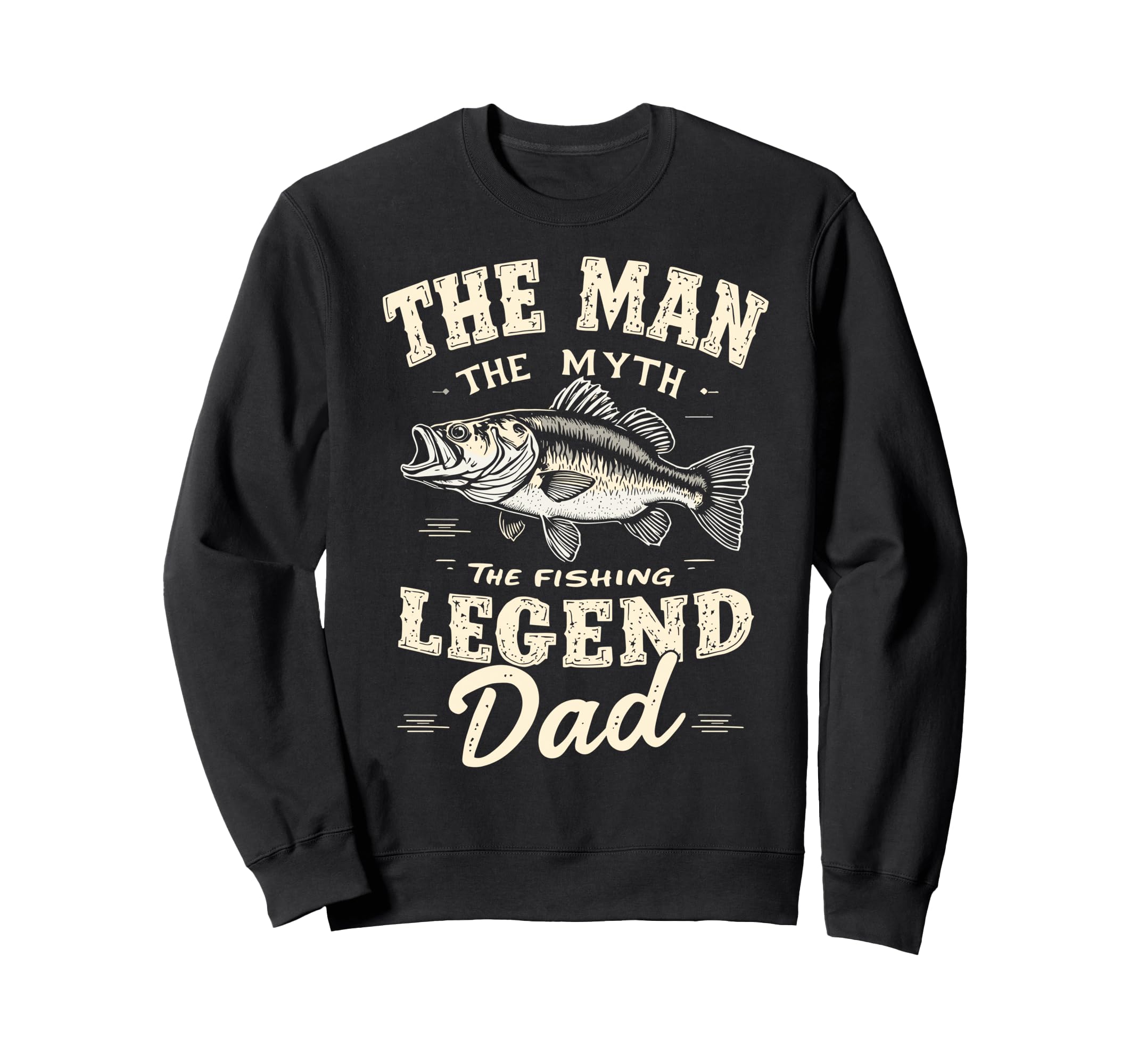Myth Fishing Legend Dad Fish Fan Sweatshirt - Aesthetic Graphic Men Women - T-Shirt, Sweatshirt, Hoodie