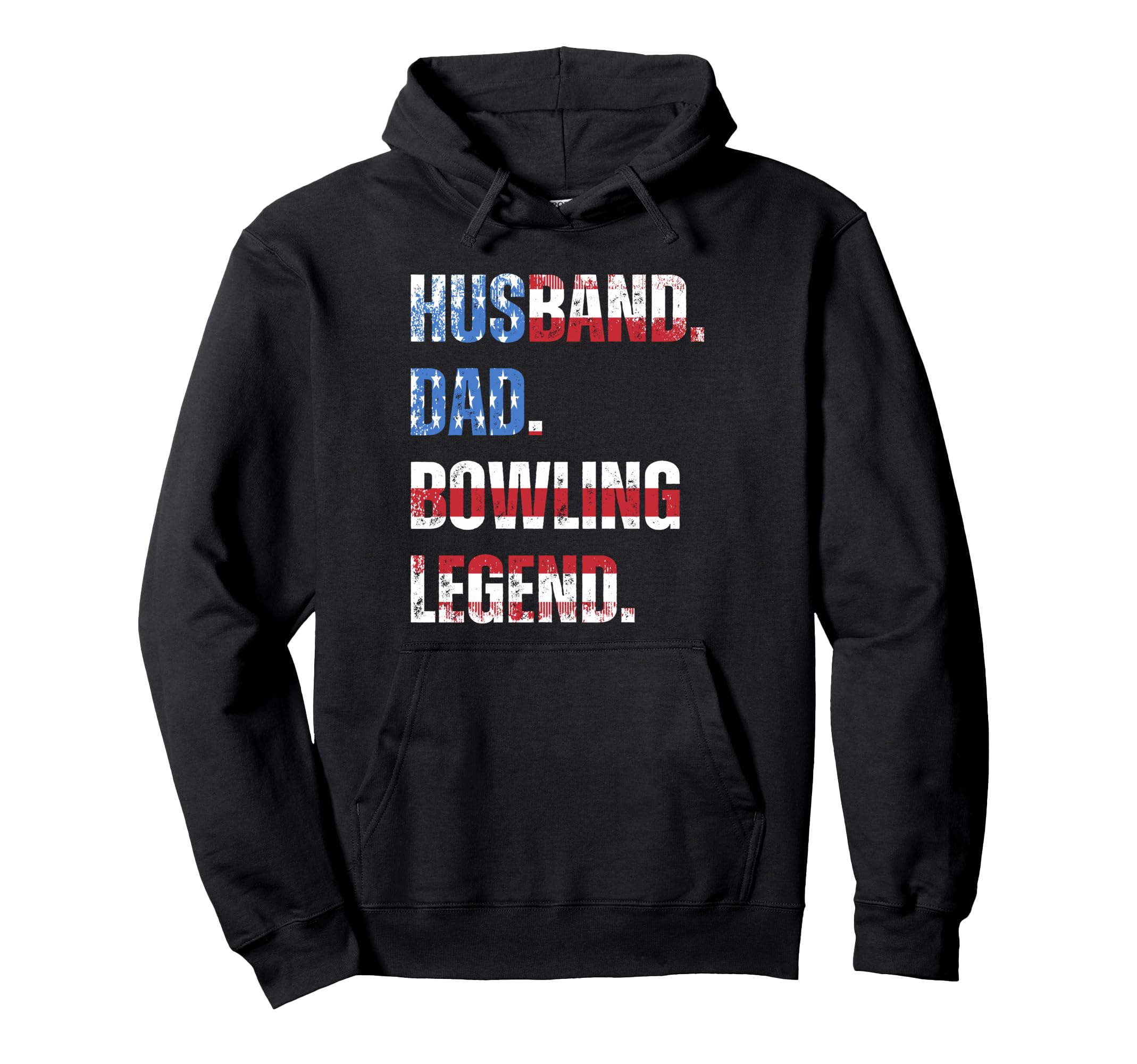 Husband Dad Bowling Legend Bowling Funny Hoodie - Novelty Apparel Men Women - T-Shirt, Sweatshirt, Hoodie
