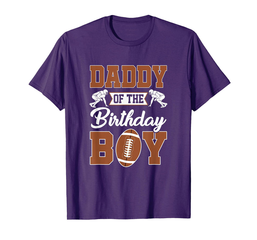 Daddy Birthday Football Party Family T-Shirt - Minimalist Print for Adults - T-Shirt, Sweatshirt, Hoodie