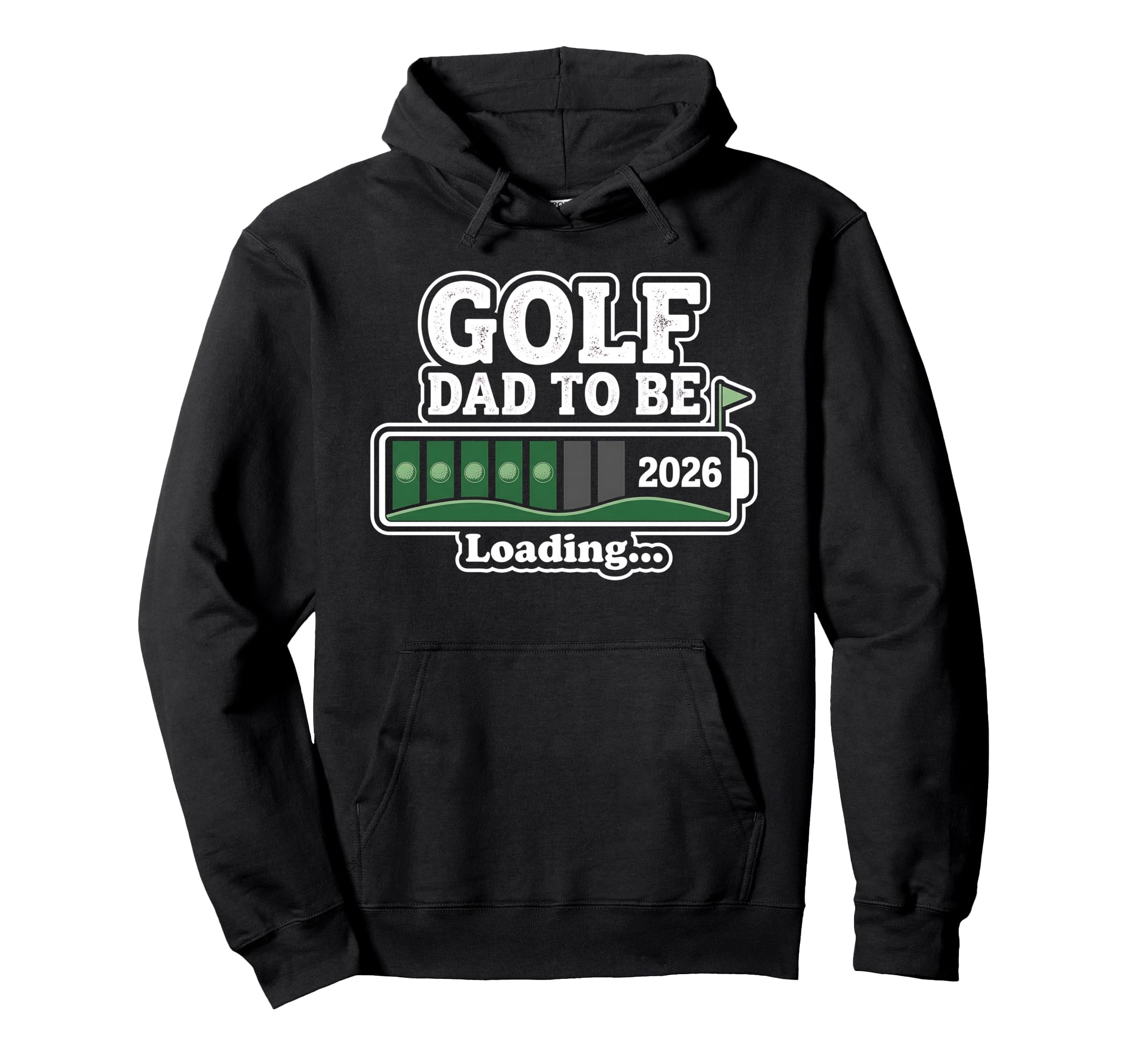 Golf Dad To Be Loading Golfing Golfer Hoodie - Aesthetic Graphic Unisex - T-Shirt, Sweatshirt, Hoodie