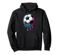 Football Drip Ice Cream Drip Feel Hoodie - Fun Novelty Design Men Women - T-Shirt, Sweatshirt, Hoodie