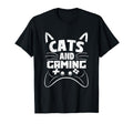 Funny Cat Shirts Cats And Gaming Video T-Shirt - Novelty Apparel Unisex - T-Shirt, Sweatshirt, Hoodie