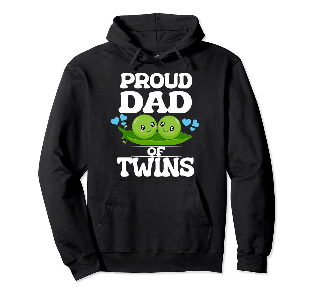 Proud Dad Twins Hearts Hoodie - Novelty Apparel Men Women - T-Shirt, Sweatshirt, Hoodie