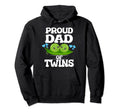 Proud Dad Twins Hearts Hoodie - Novelty Apparel Men Women - T-Shirt, Sweatshirt, Hoodie