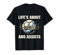 Funny Lifes About Goals And Assists T-Shirt - Novelty Apparel Men Women - T-Shirt, Sweatshirt, Hoodie