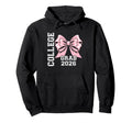 College Grad 2026 Bow Graduate Graduation Hoodie - Custom Art Print Unisex - T-Shirt, Sweatshirt, Hoodie